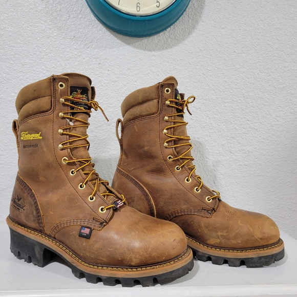 Thorogood Logger Series – 9″ Brown Stud Horse Waterproof Size 9D - Picture 1 of 11